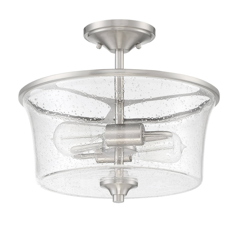 Craftmade - 50452-BNK - Two Light Convertible Semi Flush - Gwyneth - Brushed Polished Nickel