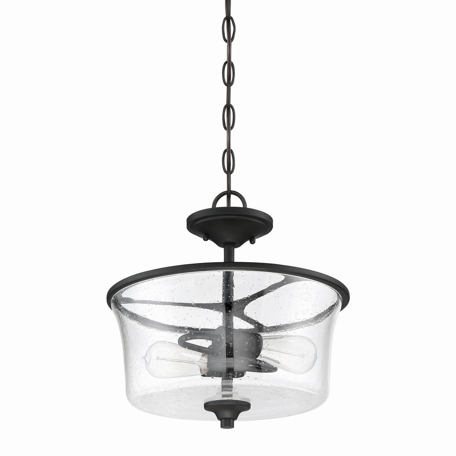 Craftmade - 50452-FB - Two Light Convertible Semi Flush - Gwyneth - Flat Black