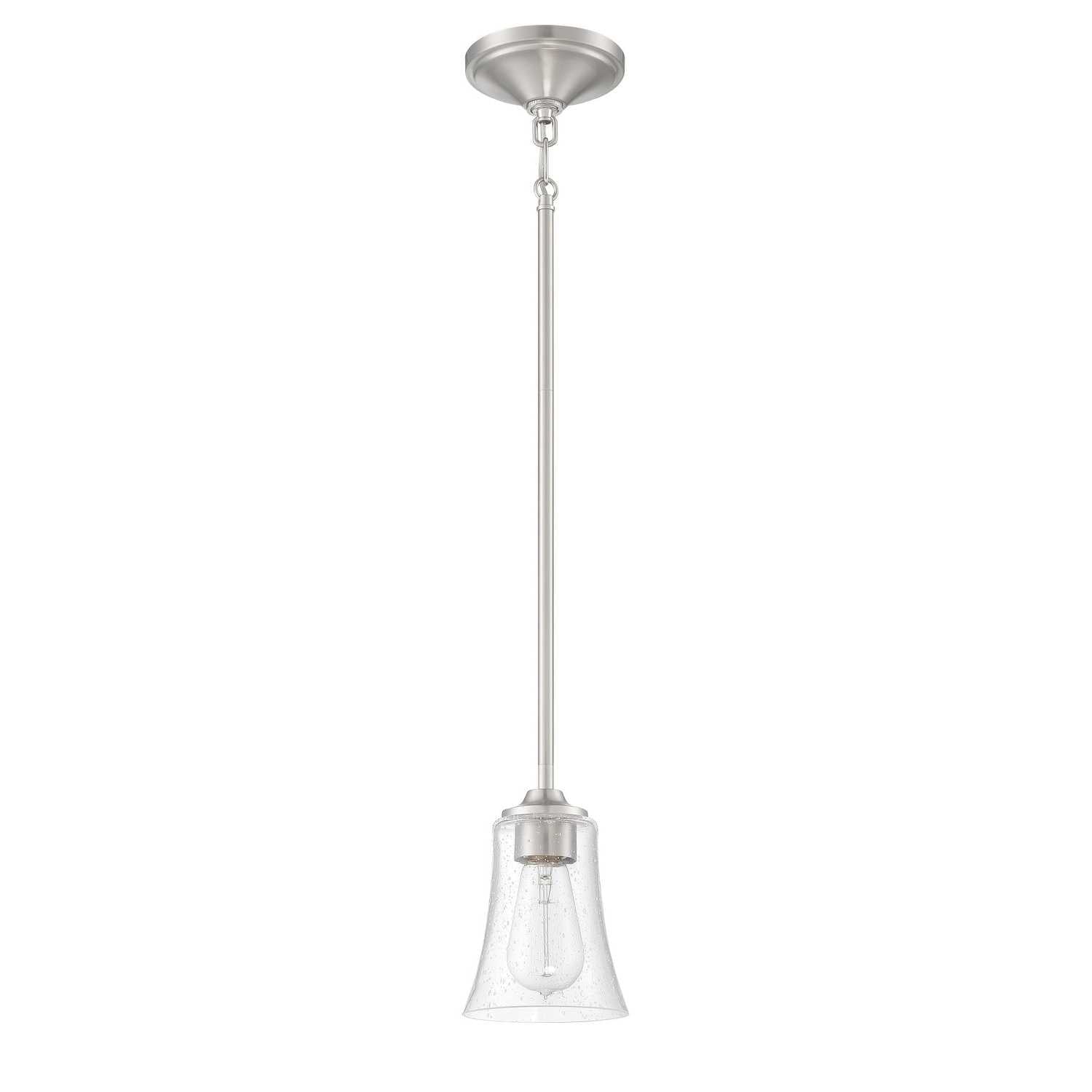 Craftmade - 50491-BNK - One Light Mini Pendant - Gwyneth - Brushed Polished Nickel