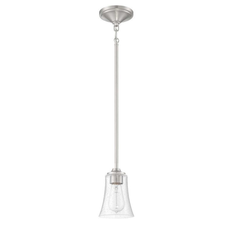Craftmade - 50491-BNK - One Light Mini Pendant - Gwyneth - Brushed Polished Nickel