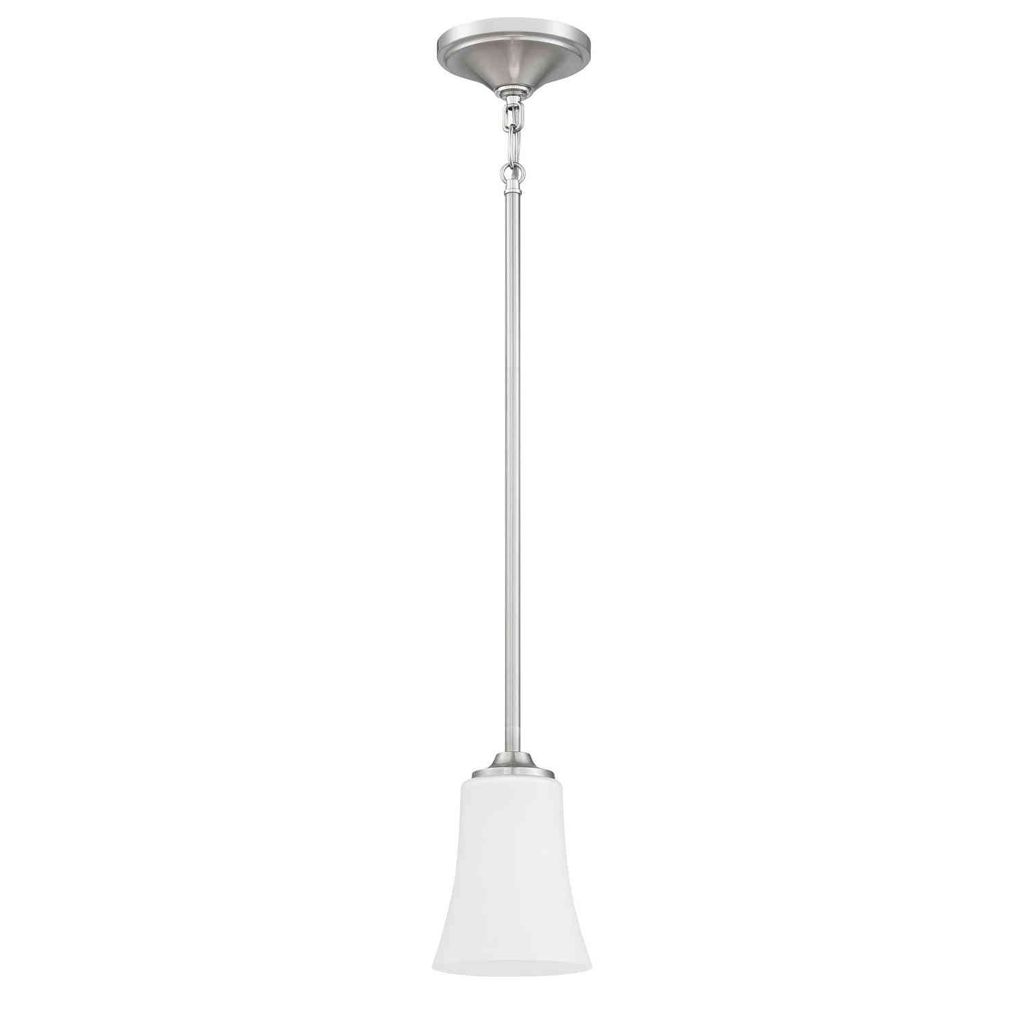 Craftmade - 50491-BNK-WG - One Light Mini Pendant - Gwyneth - Brushed Polished Nickel