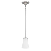 Craftmade - 50491-BNK-WG - One Light Mini Pendant - Gwyneth - Brushed Polished Nickel