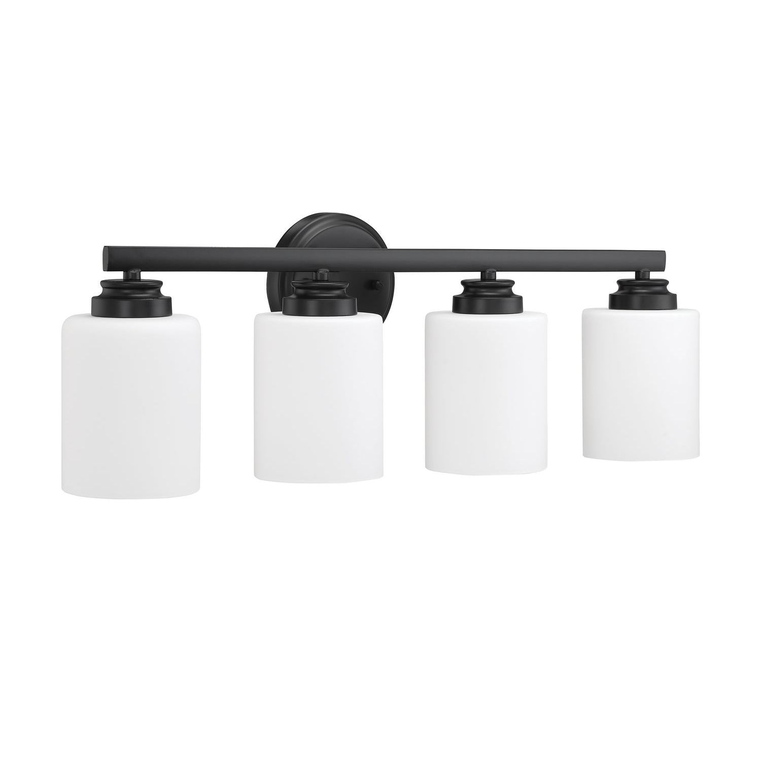 Craftmade - 50504-FB-WG - Four Light Vanity - Bolden - Flat Black