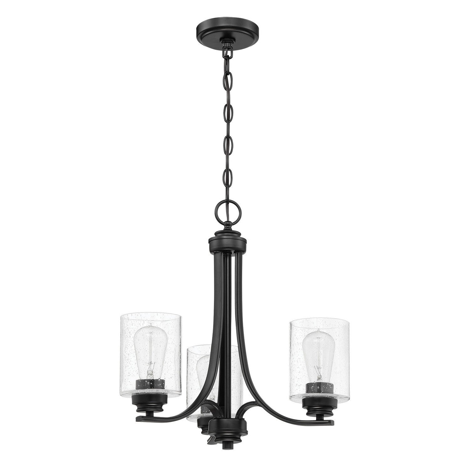 Craftmade - 50523-FB - Three Light Chandelier - Bolden - Flat Black