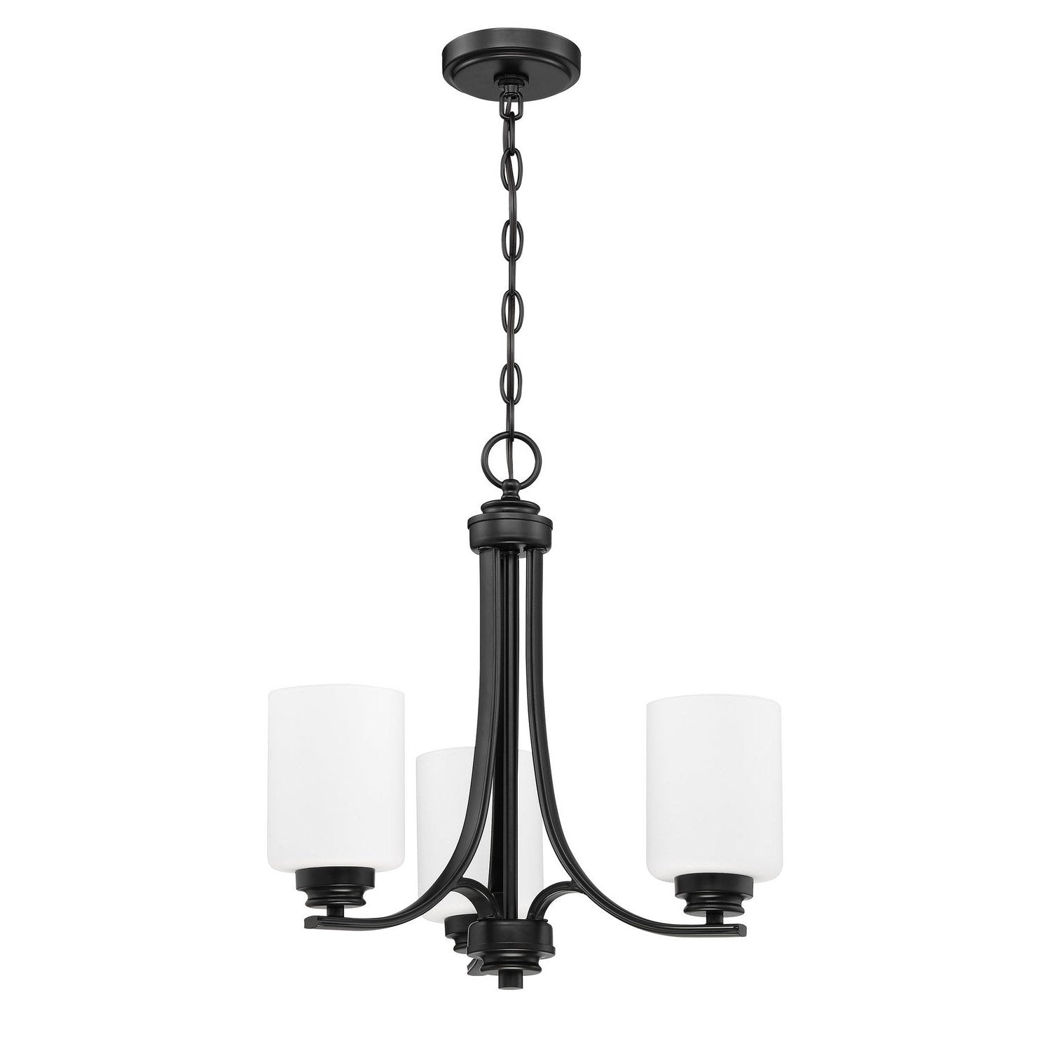 Craftmade - 50523-FB-WG - Three Light Chandelier - Bolden - Flat Black