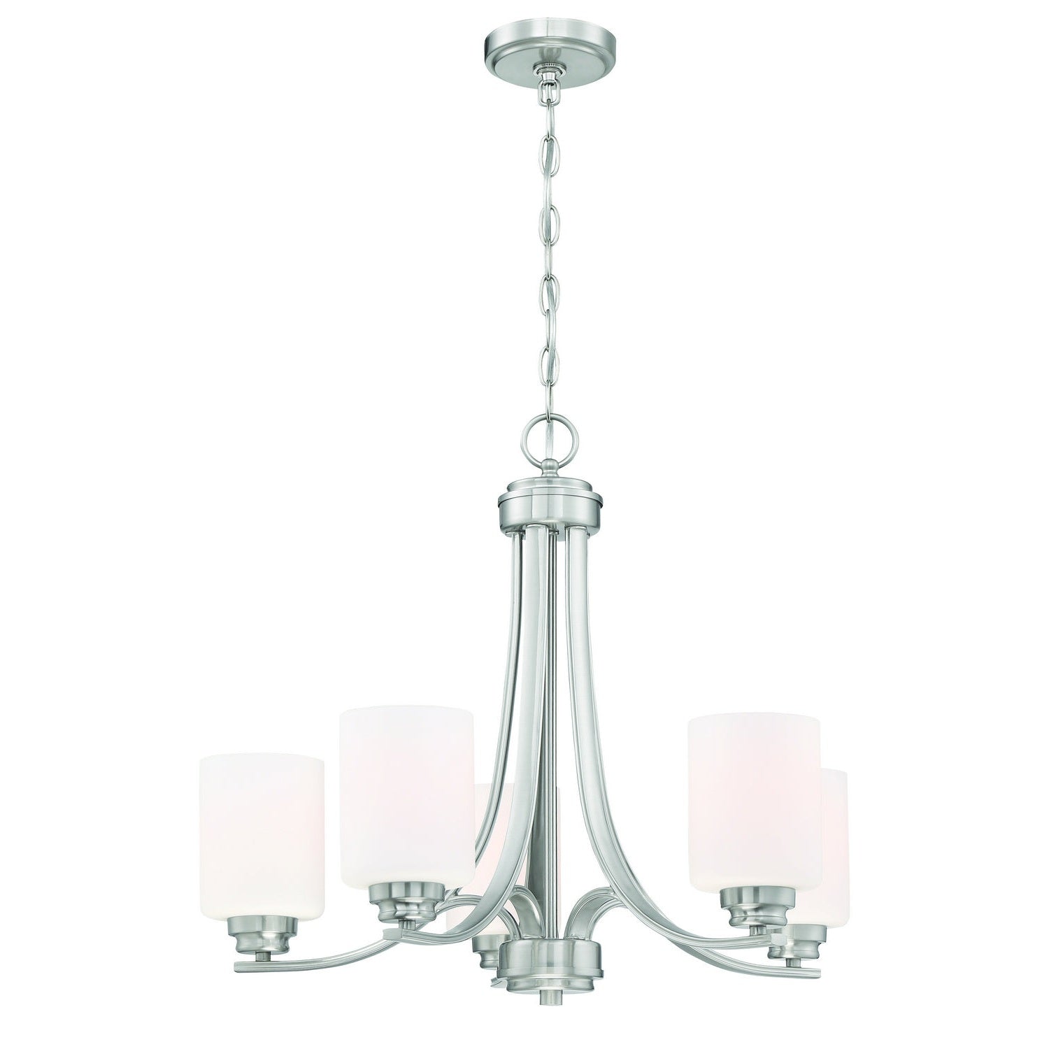 Craftmade - 50525-BNK-WG - Five Light Chandelier - Bolden - Brushed Polished Nickel