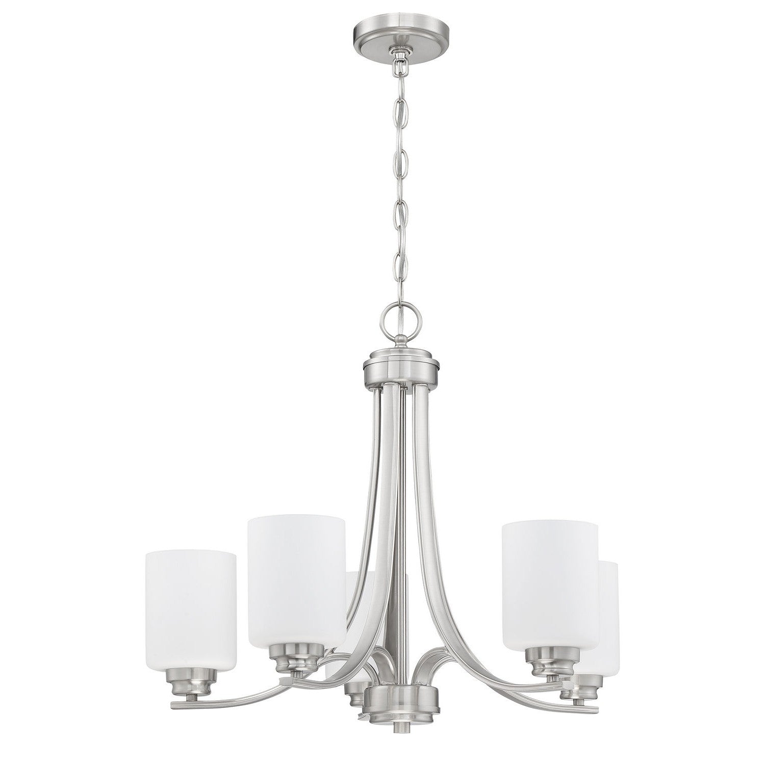 Craftmade - 50525-BNK-WG - Five Light Chandelier - Bolden - Brushed Polished Nickel