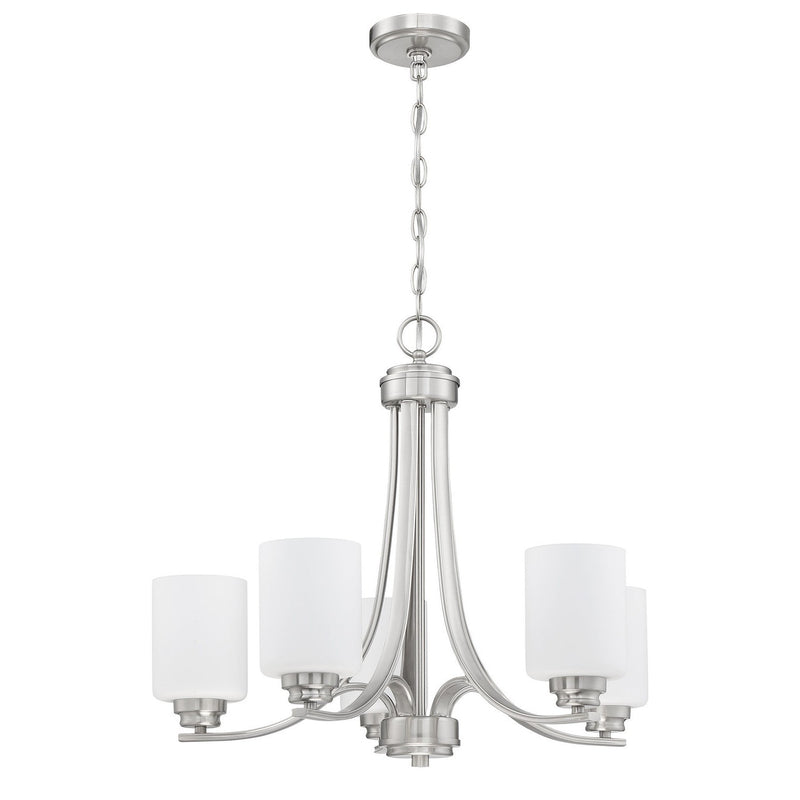 Craftmade - 50525-BNK-WG - Five Light Chandelier - Bolden - Brushed Polished Nickel