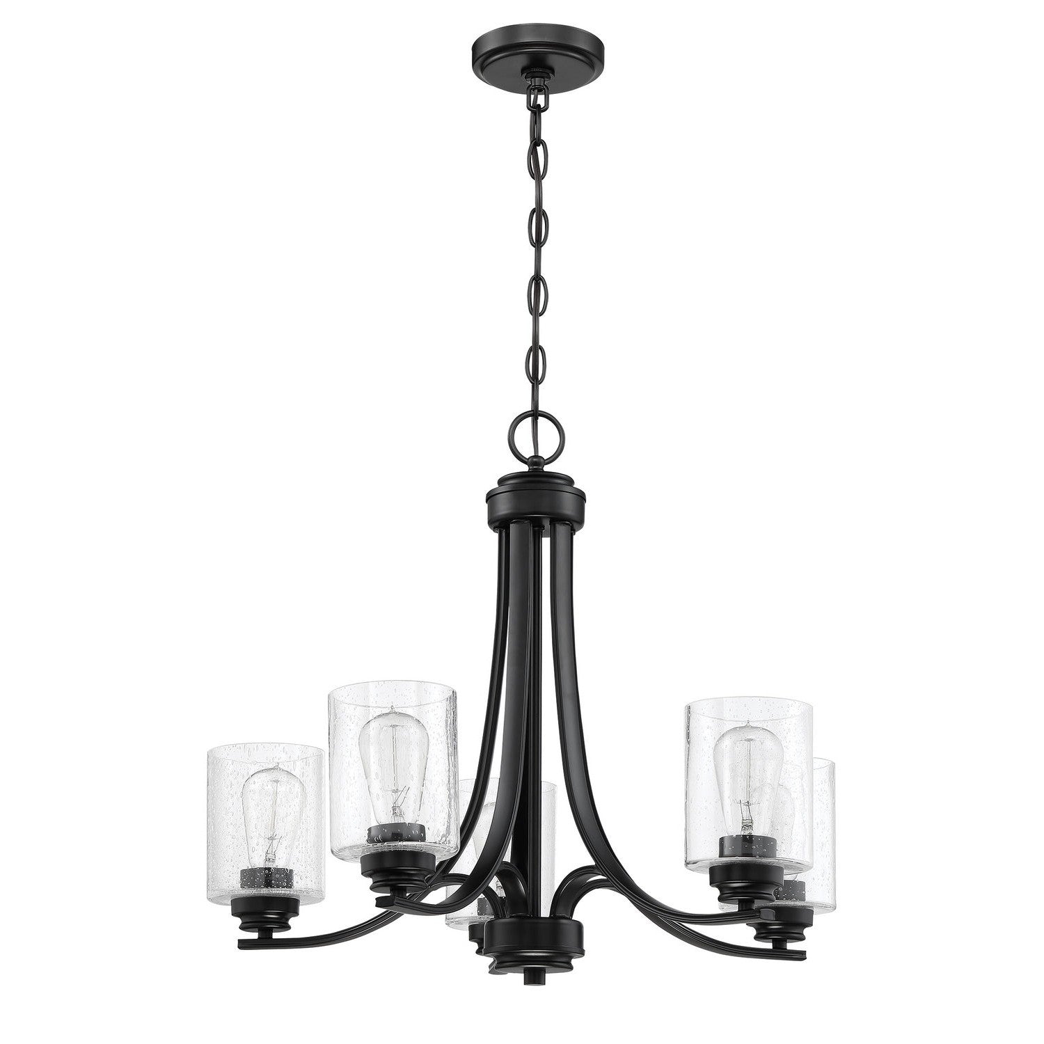 Craftmade - 50525-FB - Five Light Chandelier - Bolden - Flat Black