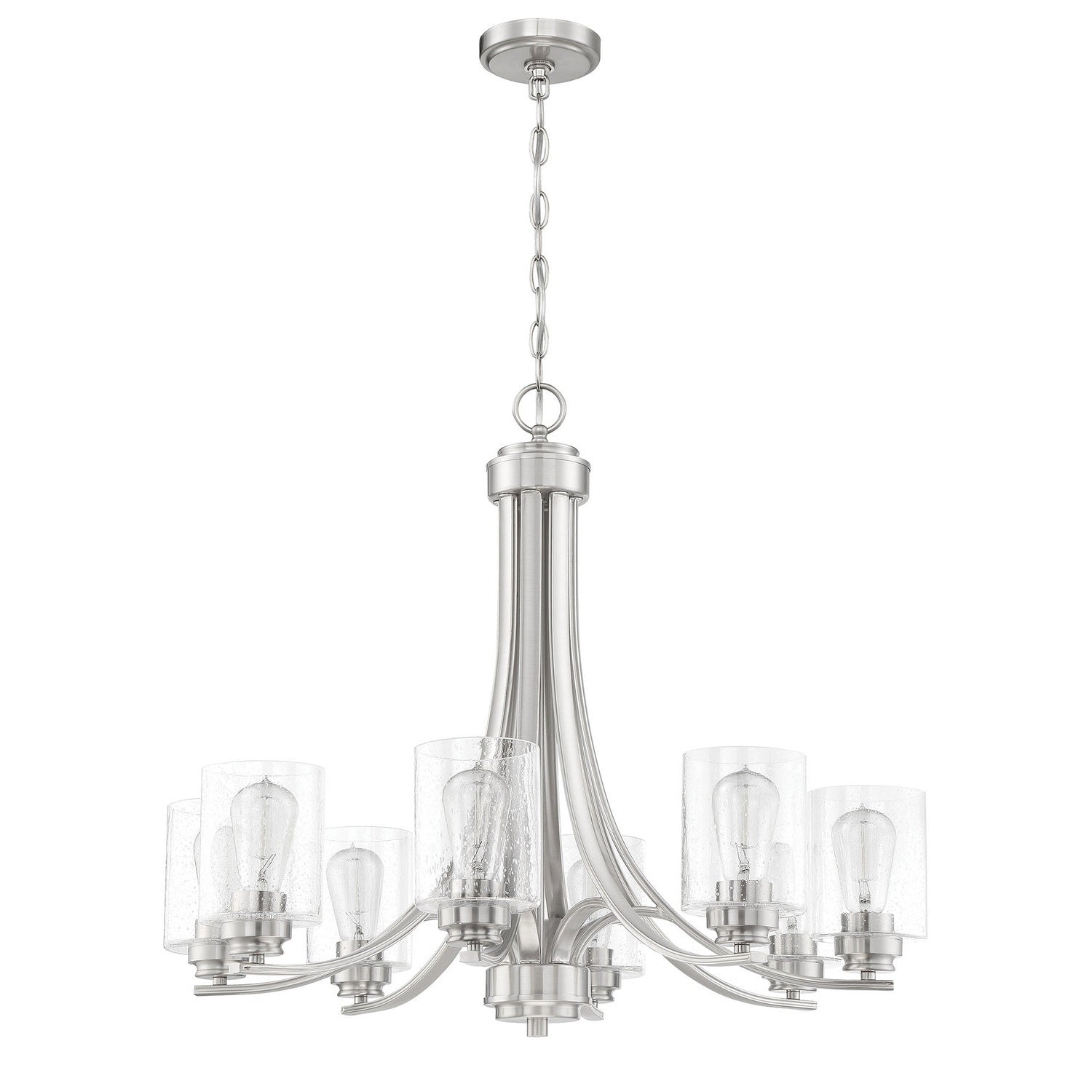 Craftmade - 50528-BNK - Eight Light Chandelier - Bolden - Brushed Polished Nickel