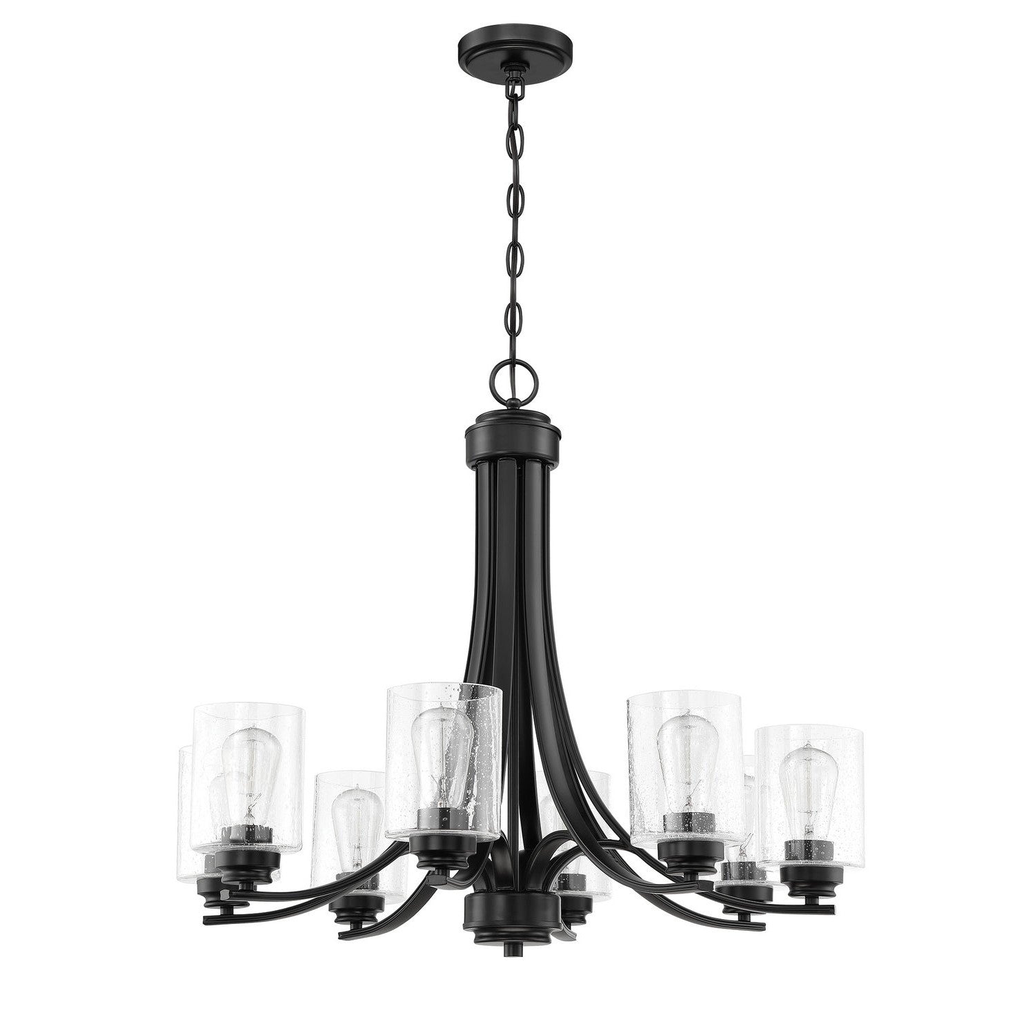Craftmade - 50528-FB - Eight Light Chandelier - Bolden - Flat Black