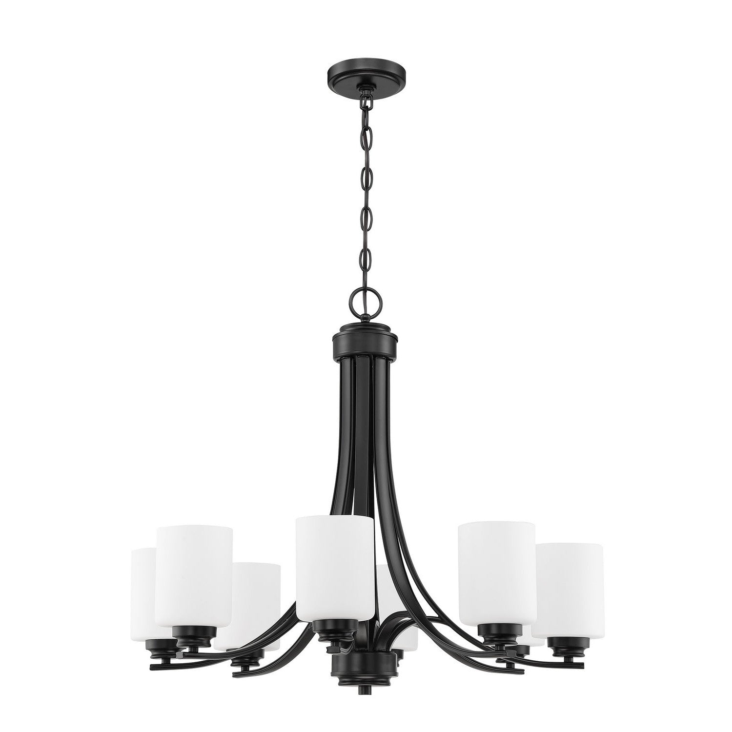 Craftmade - 50528-FB-WG - Eight Light Chandelier - Bolden - Flat Black