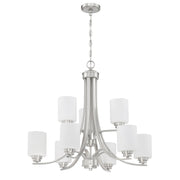 Craftmade - 50529-BNK-WG - Nine Light Chandelier - Bolden - Brushed Polished Nickel