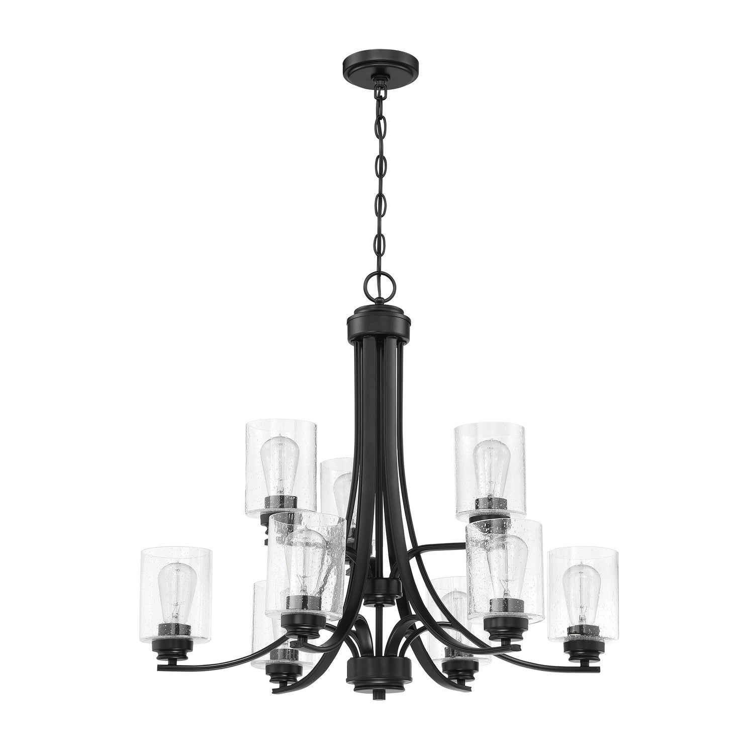 Craftmade - 50529-FB - Nine Light Chandelier - Bolden - Flat Black