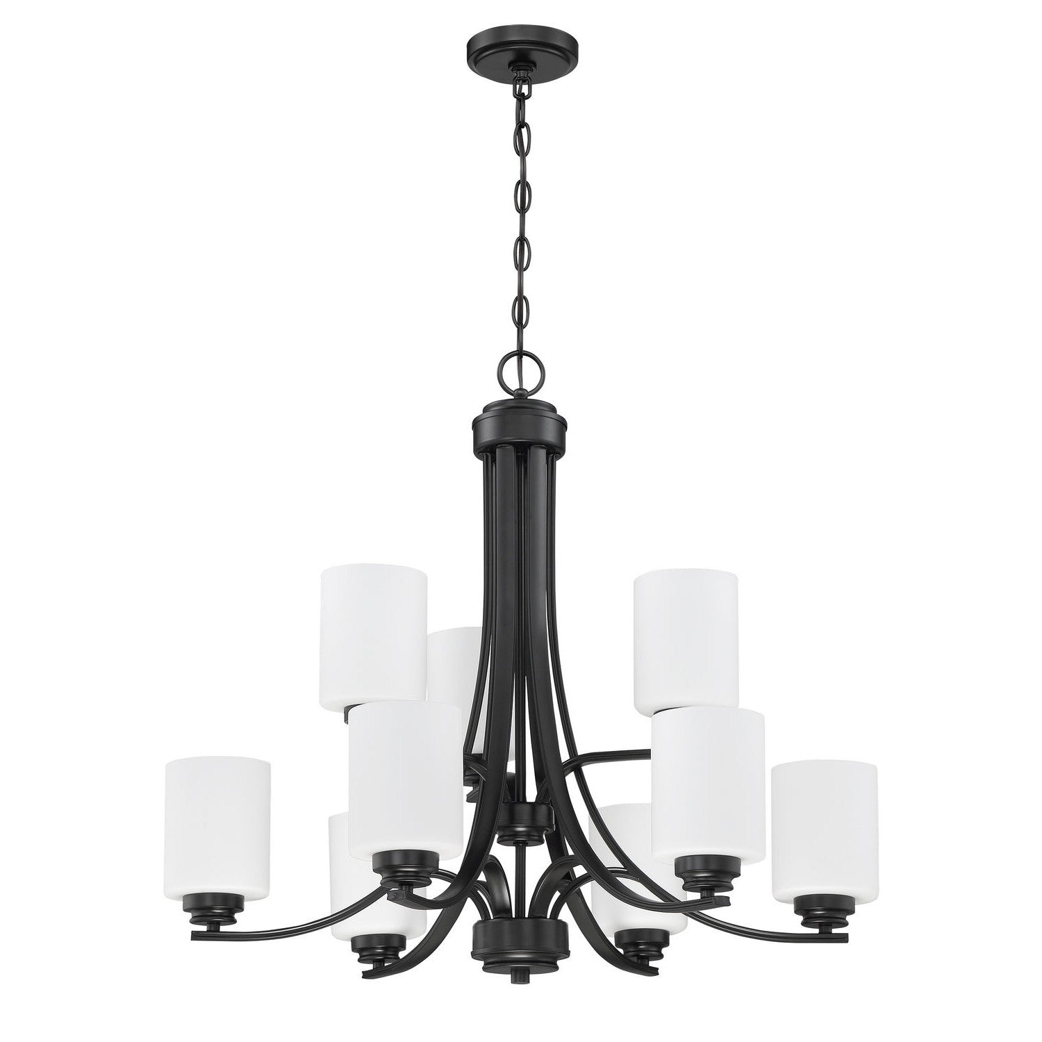 Craftmade - 50529-FB-WG - Nine Light Chandelier - Bolden - Flat Black