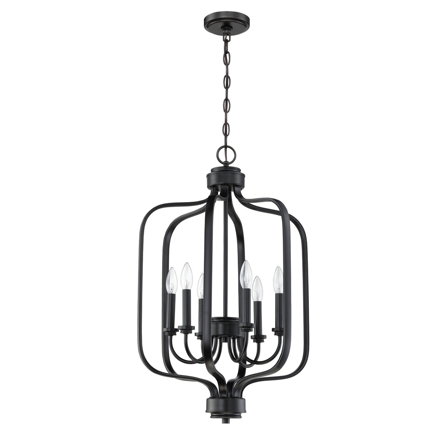 Craftmade - 50536-FB - Six Light Foyer Pendant - Bolden - Flat Black