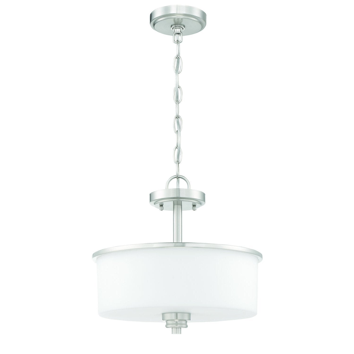 Craftmade - 50552-BNK-WG - Two Light Convertible Semi Flush - Bolden - Brushed Polished Nickel