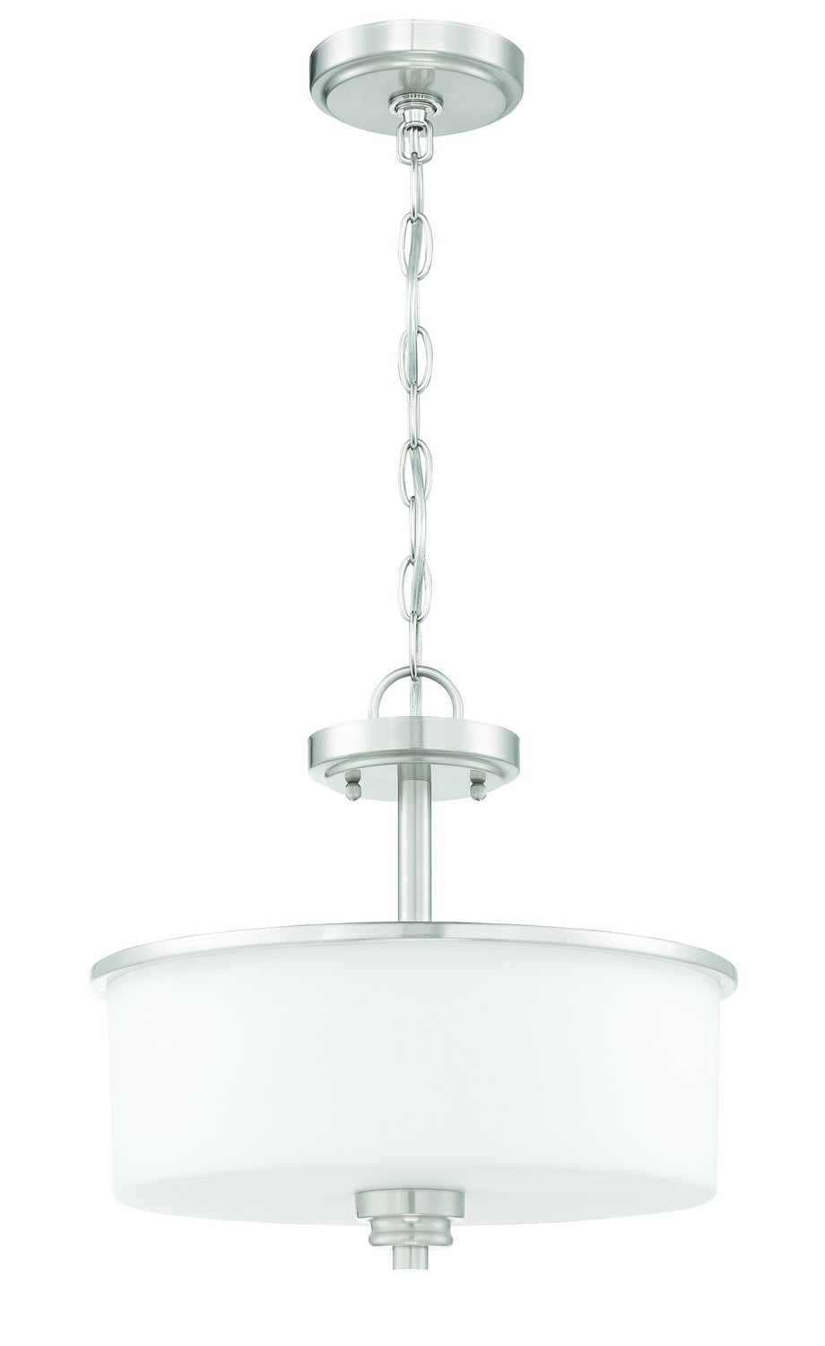 Craftmade - 50552-BNK-WG - Two Light Convertible Semi Flush - Bolden - Brushed Polished Nickel