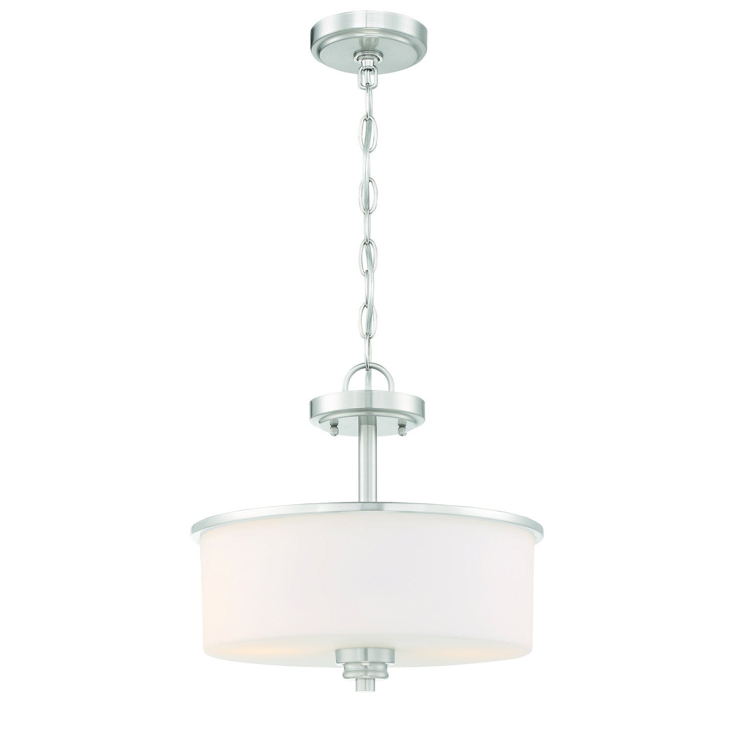 Craftmade - 50552-BNK-WG - Two Light Convertible Semi Flush - Bolden - Brushed Polished Nickel