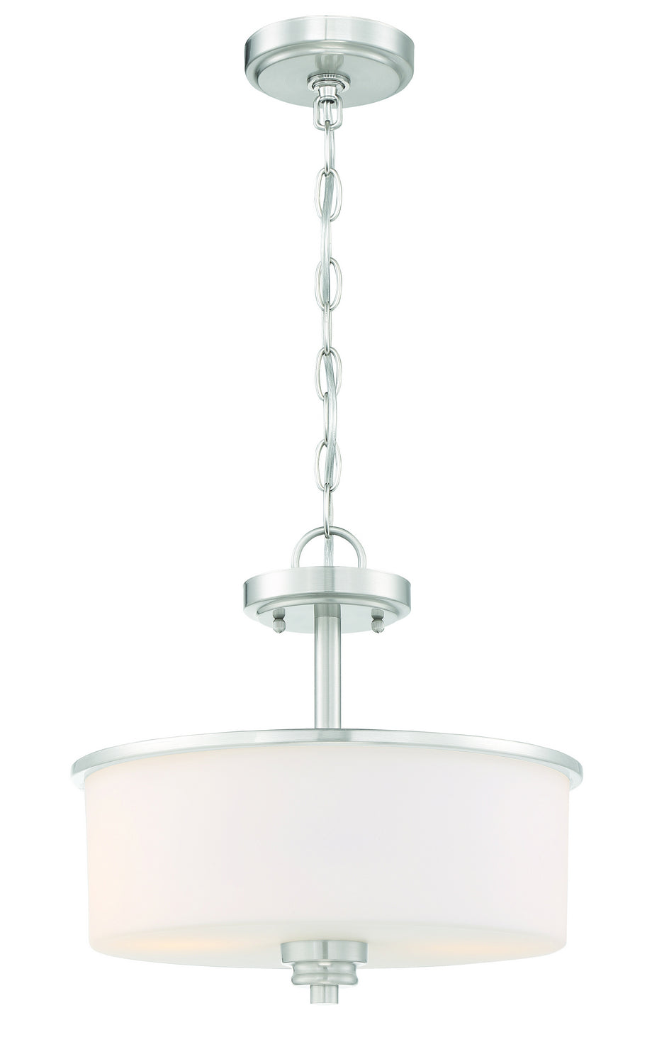 Craftmade - 50552-BNK-WG - Two Light Convertible Semi Flush - Bolden - Brushed Polished Nickel