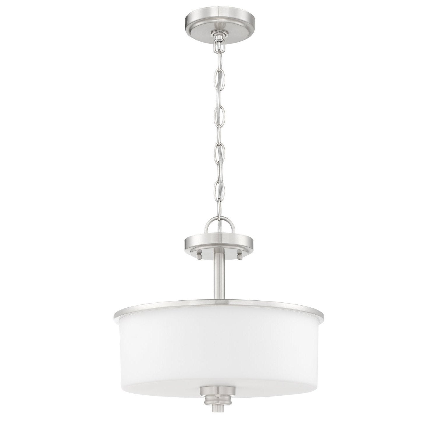 Craftmade - 50552-BNK-WG - Two Light Convertible Semi Flush - Bolden - Brushed Polished Nickel