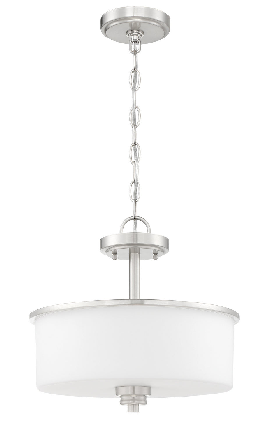 Craftmade - 50552-BNK-WG - Two Light Convertible Semi Flush - Bolden - Brushed Polished Nickel