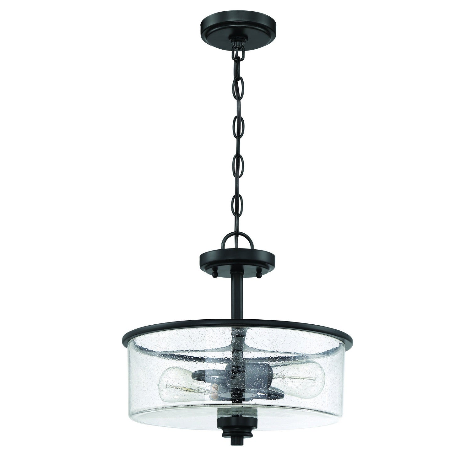 Craftmade - 50552-FB - Two Light Convertible Semi Flush - Bolden - Flat Black