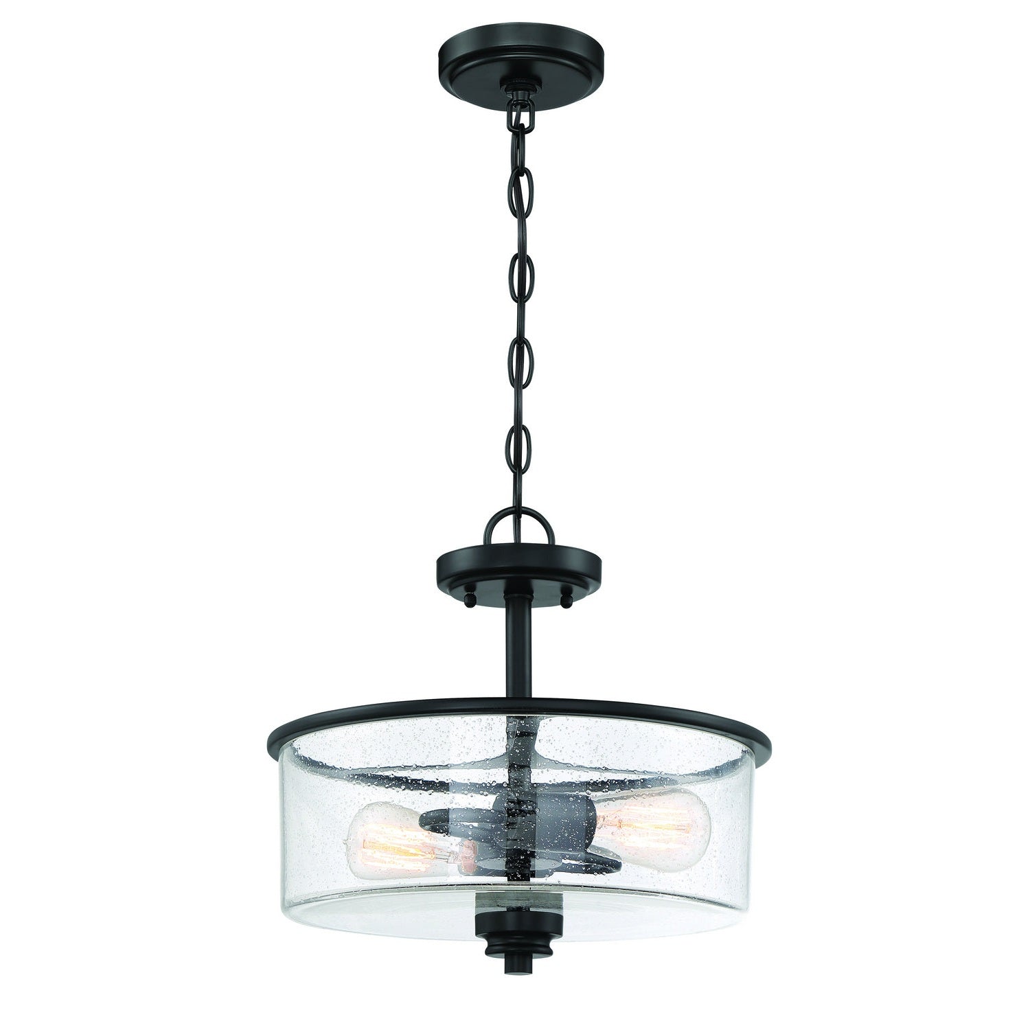 Craftmade - 50552-FB - Two Light Convertible Semi Flush - Bolden - Flat Black