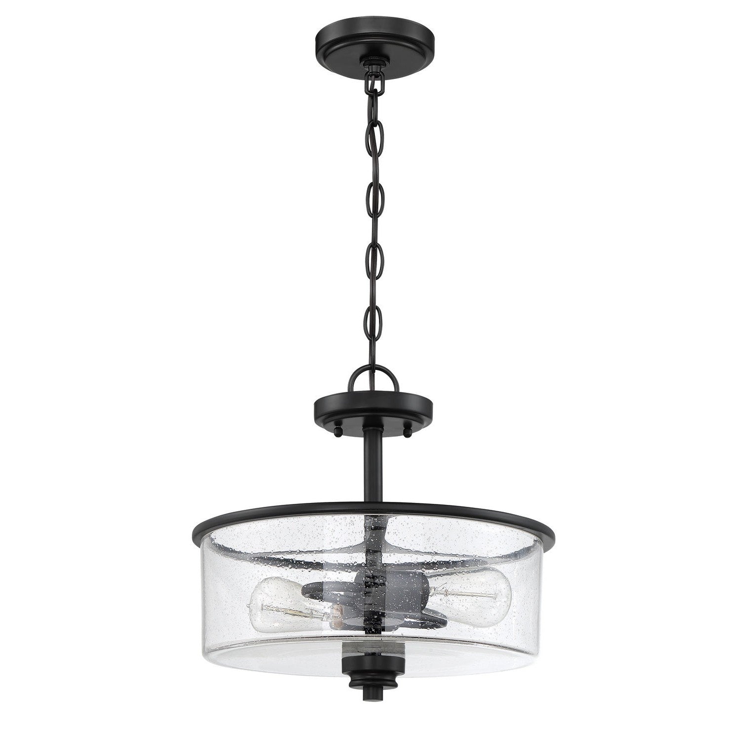 Craftmade - 50552-FB - Two Light Convertible Semi Flush - Bolden - Flat Black