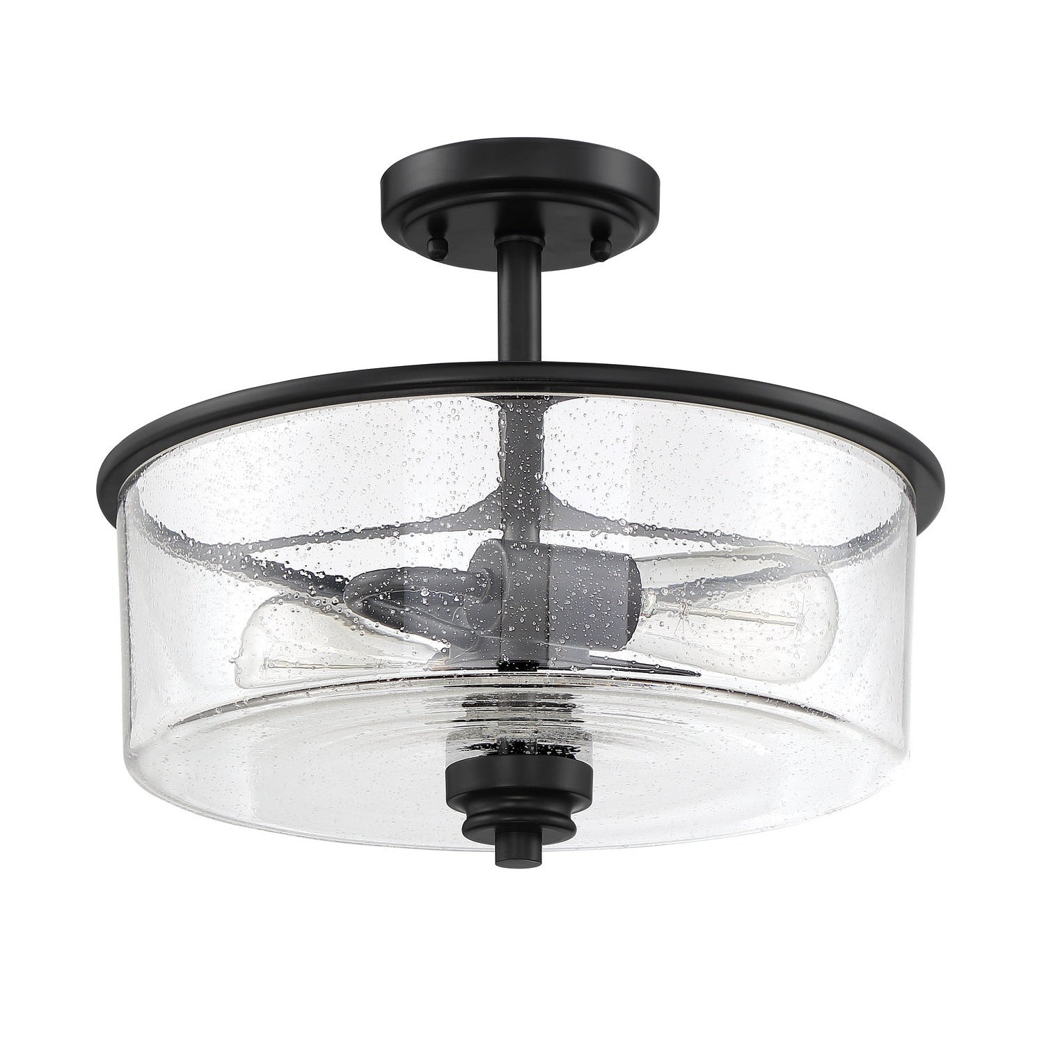 Craftmade - 50552-FB - Two Light Convertible Semi Flush - Bolden - Flat Black