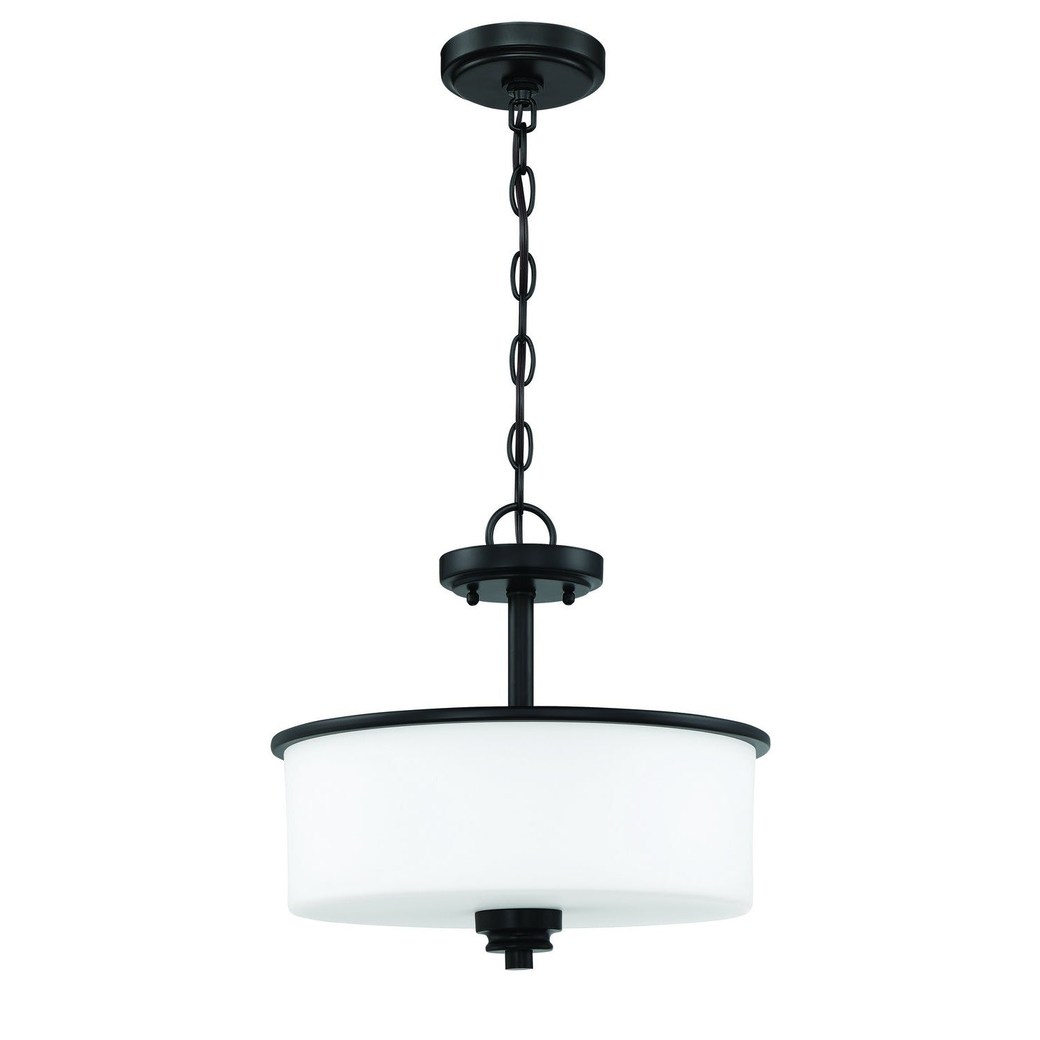 Craftmade - 50552-FB-WG - Two Light Convertible Semi Flush - Bolden - Flat Black
