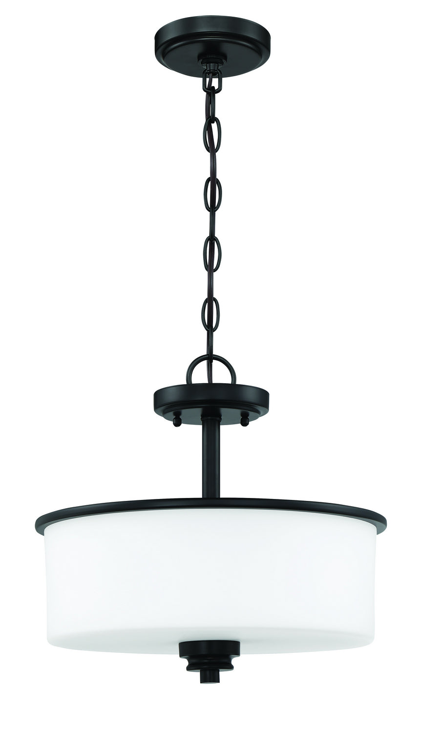 Craftmade - 50552-FB-WG - Two Light Convertible Semi Flush - Bolden - Flat Black
