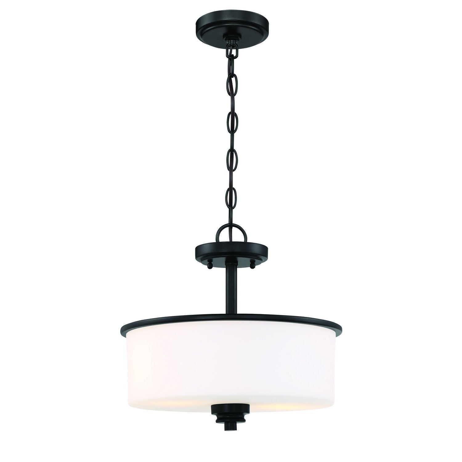 Craftmade - 50552-FB-WG - Two Light Convertible Semi Flush - Bolden - Flat Black
