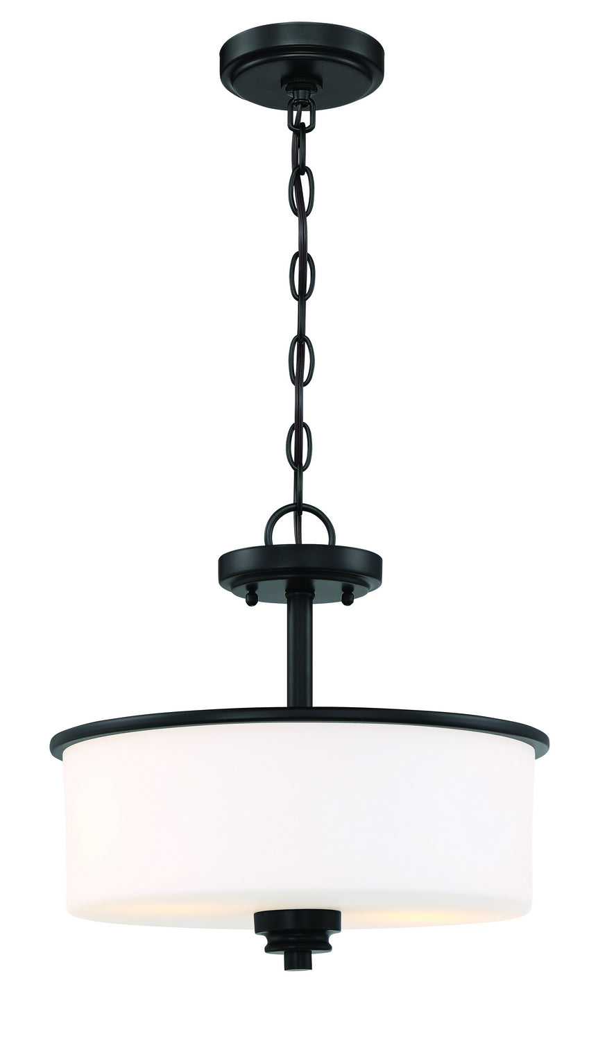 Craftmade - 50552-FB-WG - Two Light Convertible Semi Flush - Bolden - Flat Black