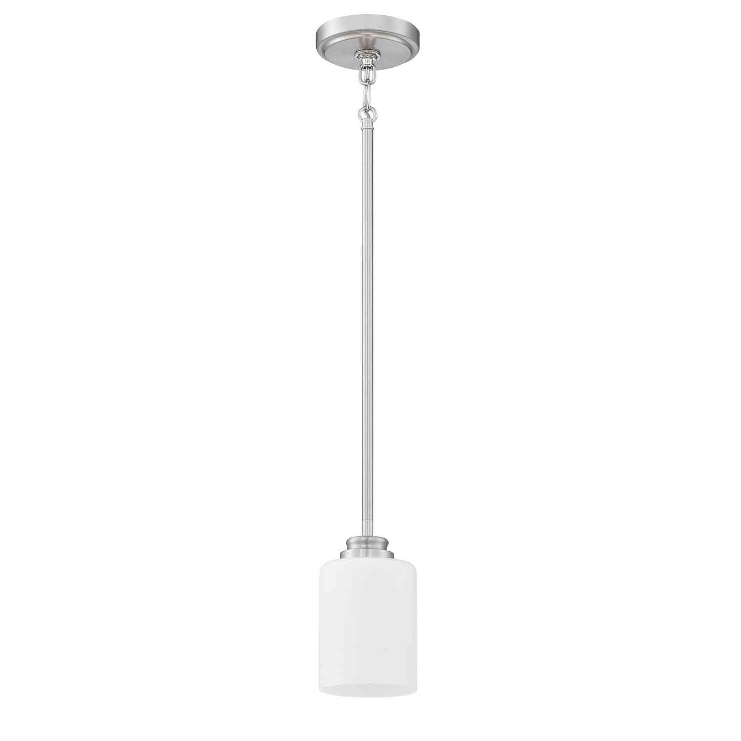 Craftmade - 50591-BNK-WG - One Light Mini Pendant - Bolden - Brushed Polished Nickel
