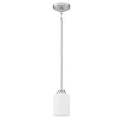 Craftmade - 50591-BNK-WG - One Light Mini Pendant - Bolden - Brushed Polished Nickel
