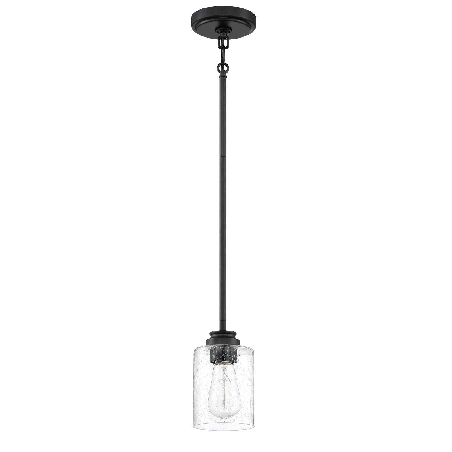 Craftmade - 50591-FB - One Light Mini Pendant - Bolden - Flat Black