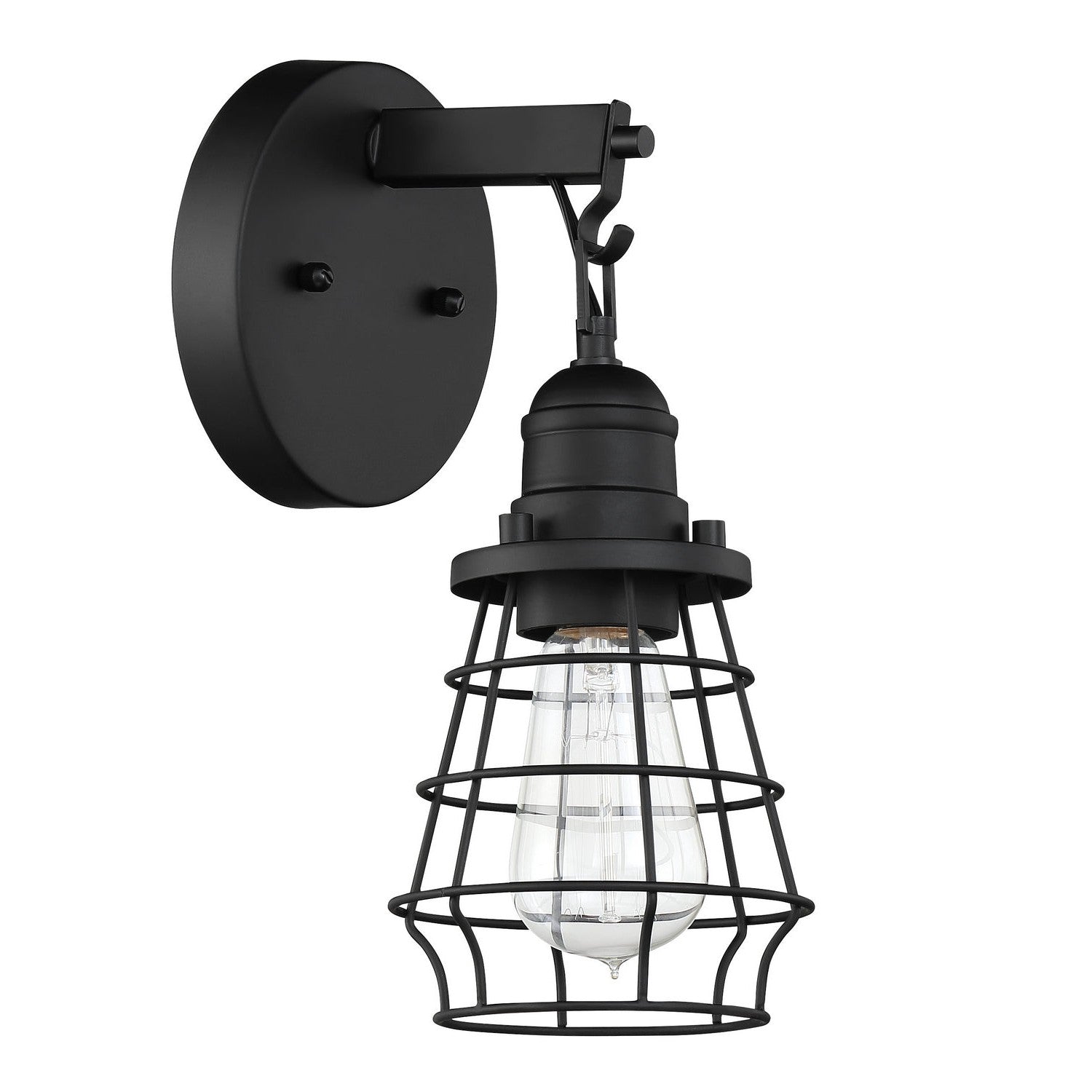 Craftmade - 50601-FB - One Light Wall Sconce - Thatcher - Flat Black