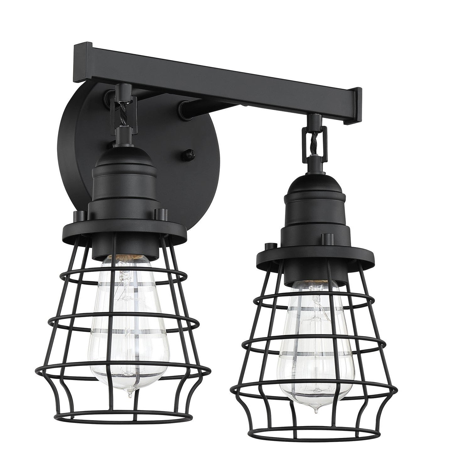 Craftmade - 50602-FB - Two Light Vanity - Thatcher - Flat Black
