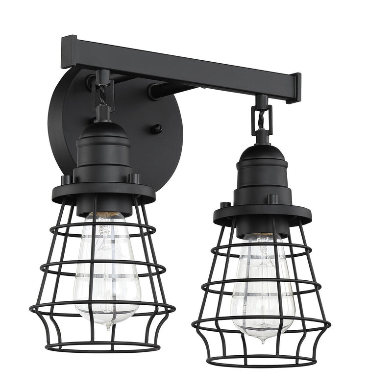 Craftmade - 50602-FB - Two Light Vanity - Thatcher - Flat Black