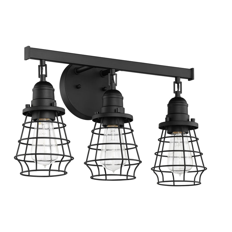 Craftmade - 50603-FB - Three Light Vanity - Thatcher - Flat Black