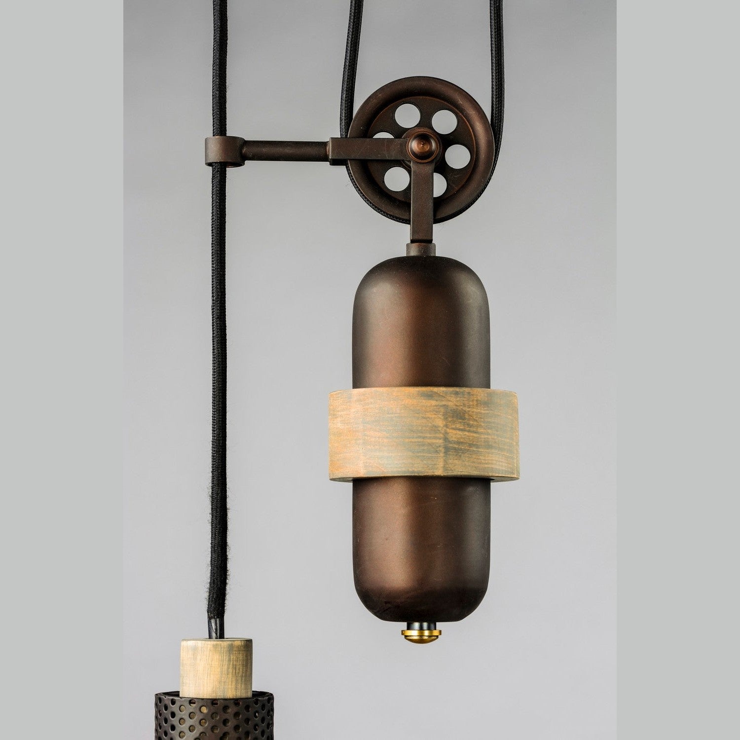 Maxim - 10090OIWWD - One Light Pendant - Tucson - Oil Rubbed Bronze / Weathered Wood