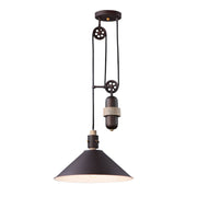 Maxim - 10090OIWWD - One Light Pendant - Tucson - Oil Rubbed Bronze / Weathered Wood