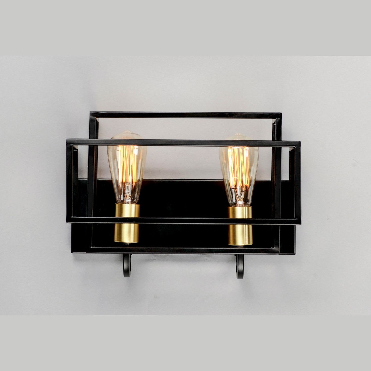 Maxim - 10242BKSBR - Two Light Bath Vanity - Liner - Black / Satin Brass