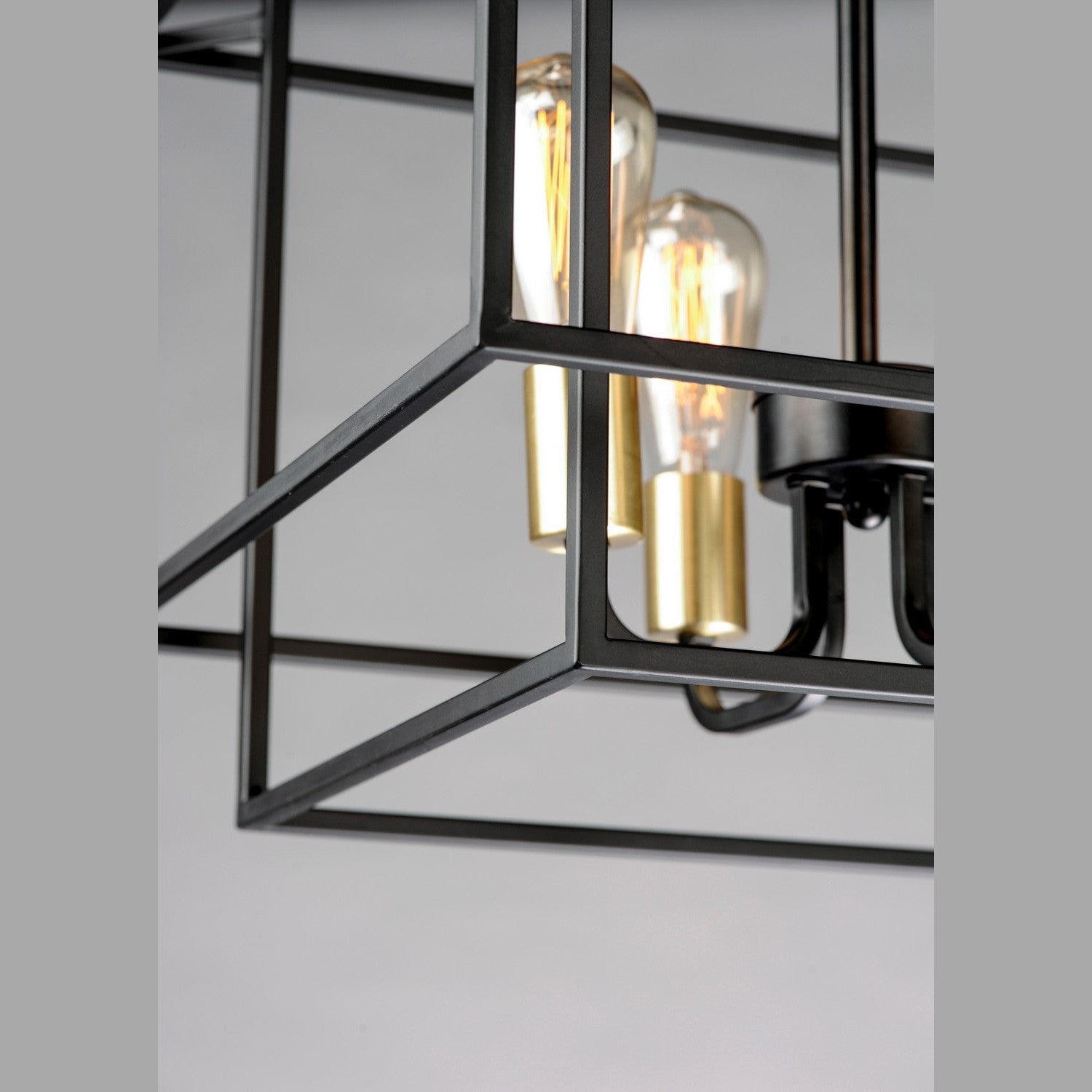 Maxim - 10247BKSBR - Four Light Pendant - Liner - Black / Satin Brass