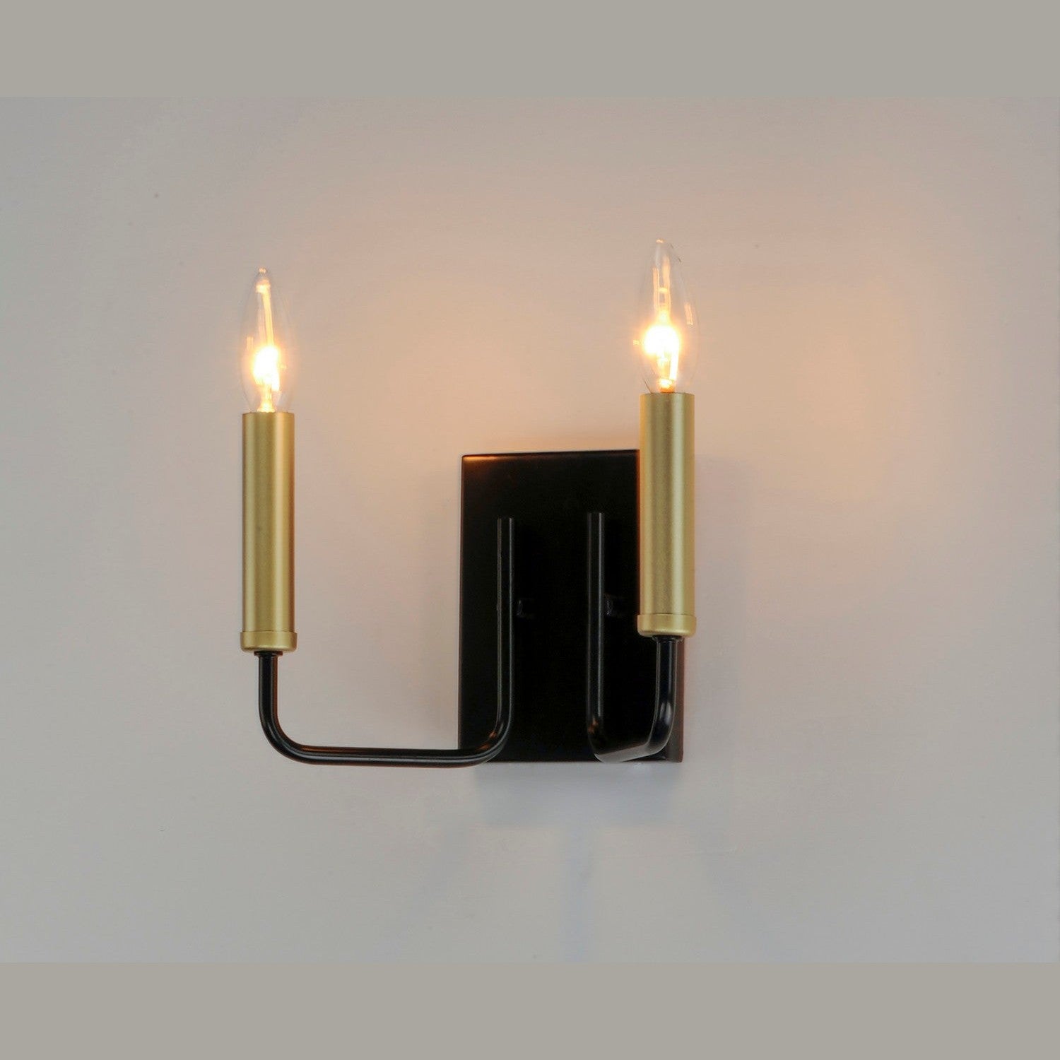 Maxim - 10252BKGLD - Two Light Wall Sconce - Sullivan - Black / Gold