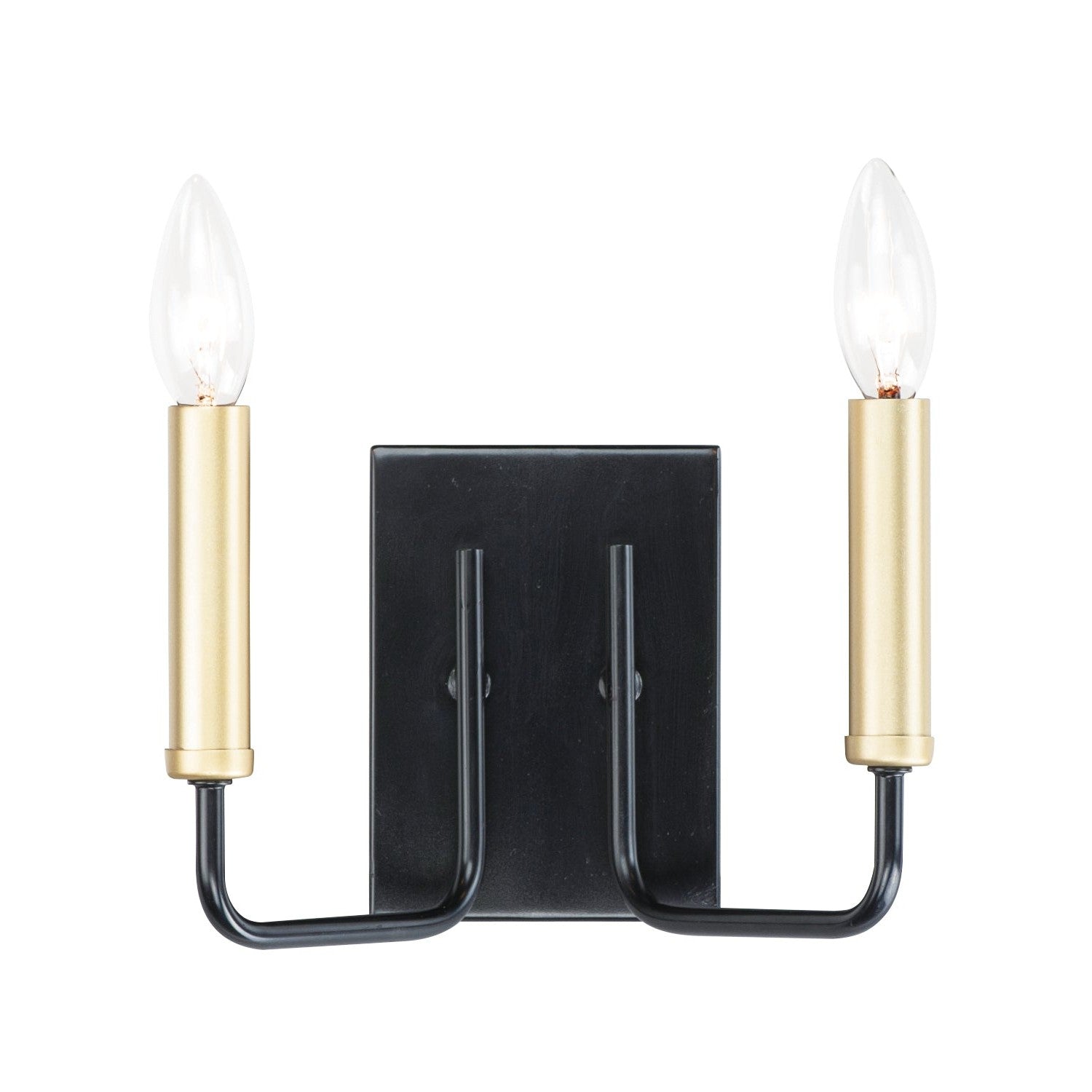 Maxim - 10252BKGLD - Two Light Wall Sconce - Sullivan - Black / Gold