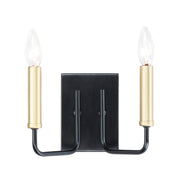 Maxim - 10252BKGLD - Two Light Wall Sconce - Sullivan - Black / Gold