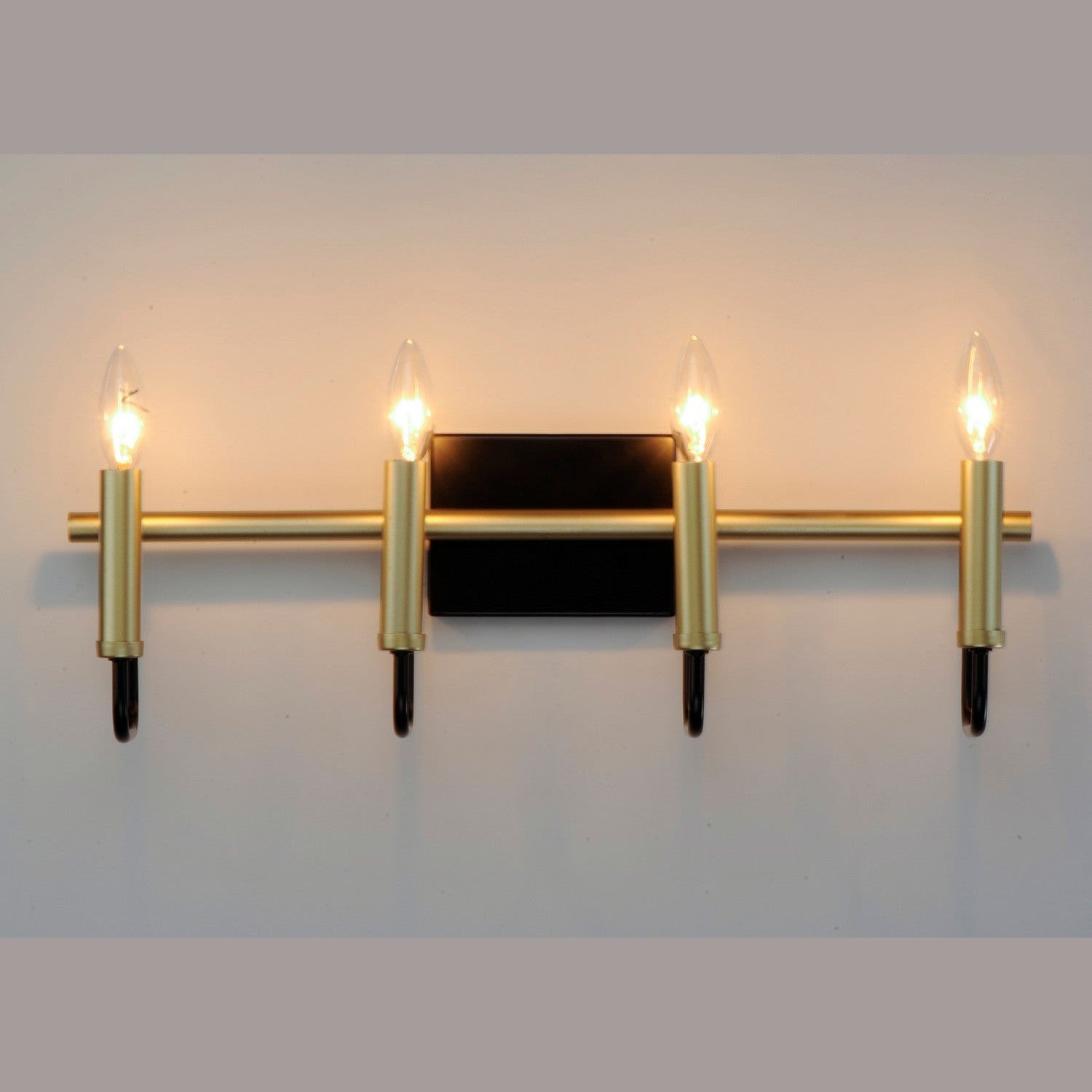 Maxim - 10254BKGLD - Four Light Wall Sconce - Sullivan - Black / Gold