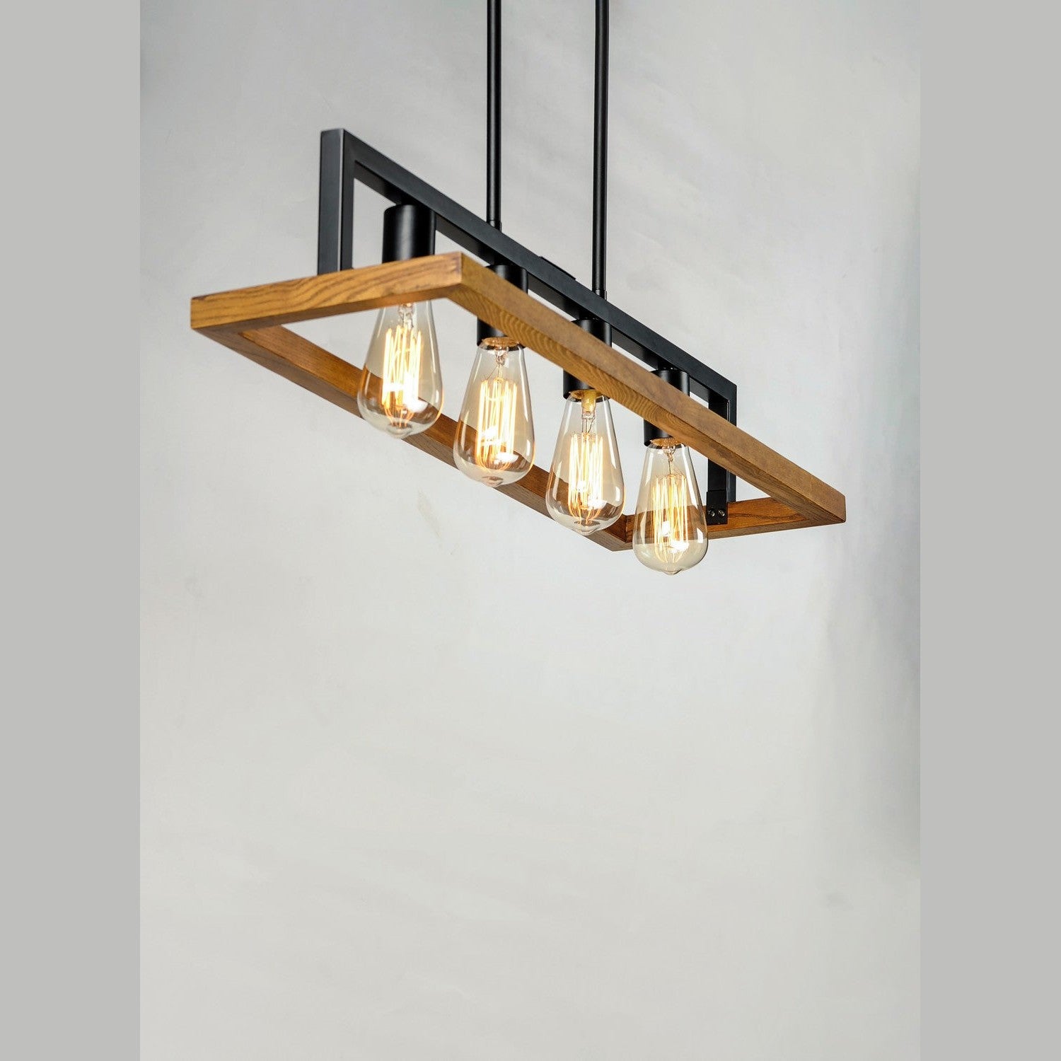 Maxim - 10307BKASB - Four Light Chandelier - Black Forest - Black / Ashbury